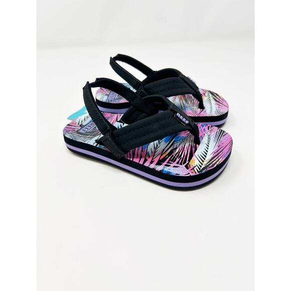 Reef Little Ahi Purple Fronds Sandals - Size 5 Toddler - Picture 5 of 9